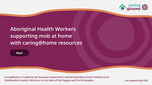 Thumbnail of AHWs supporting mob at home with caring@home resources