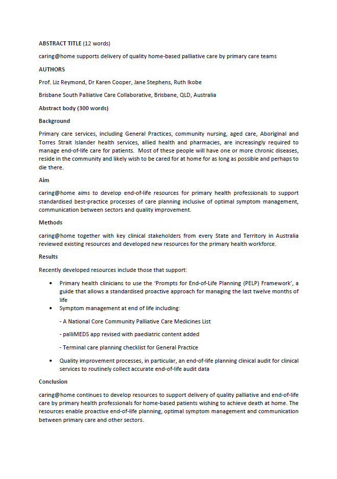 Thumbnail of caring@home Supports Primary Health and Aged Care Services